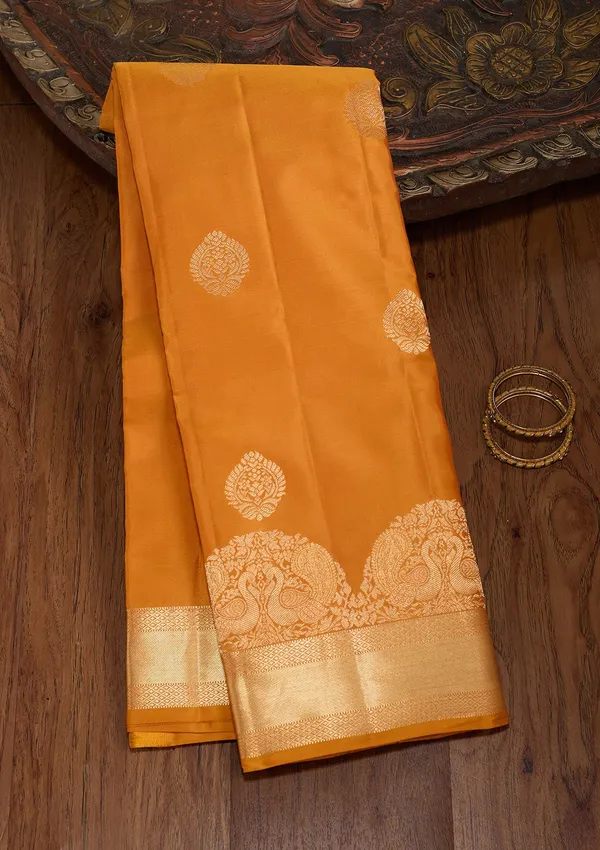 Mustard_Zariwork_Gold_Pure_Silk_Silk_Saree
