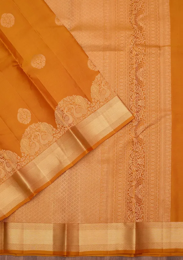 Mustard_Zariwork_Gold_Pure_Silk_Silk_Saree