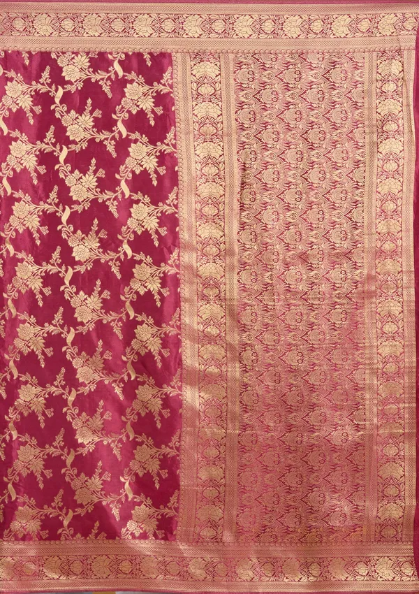 Wine_Zariwork_Gold_Art_Silk_Silk_Saree