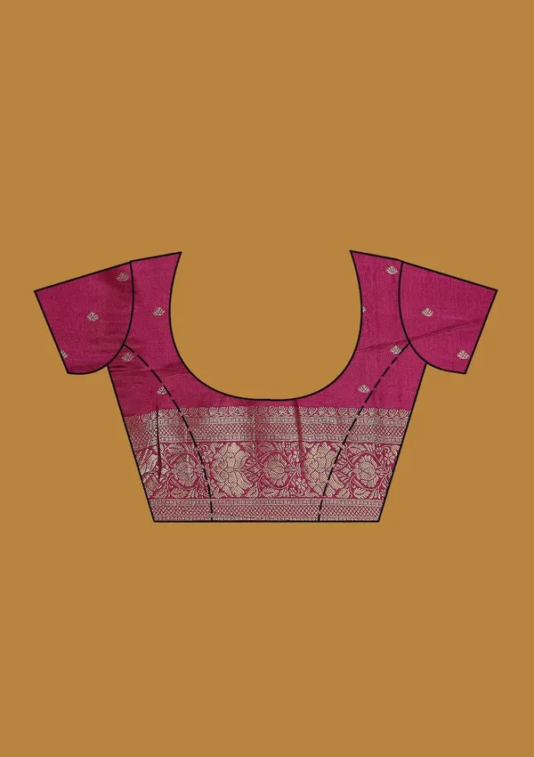 Wine_Zariwork_Gold_Art_Silk_Silk_Saree