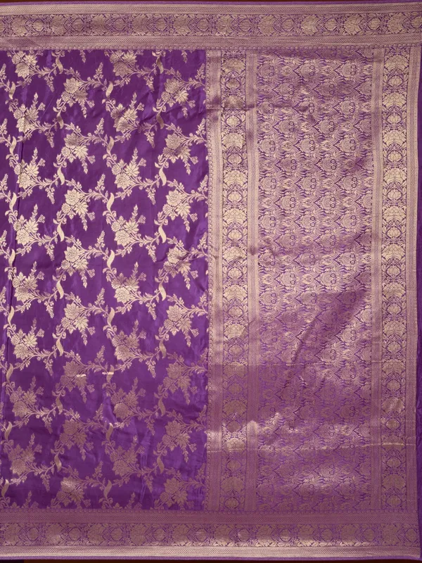 Violet_Zariwork_Gold_Art_Silk_Silk_Saree