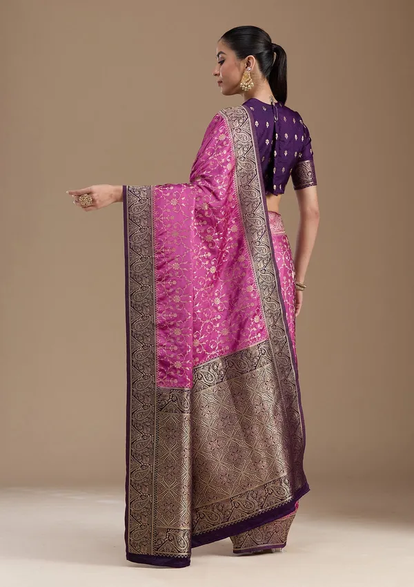 Lavender_Zariwork_Gold_Art_Silk_Silk_Saree