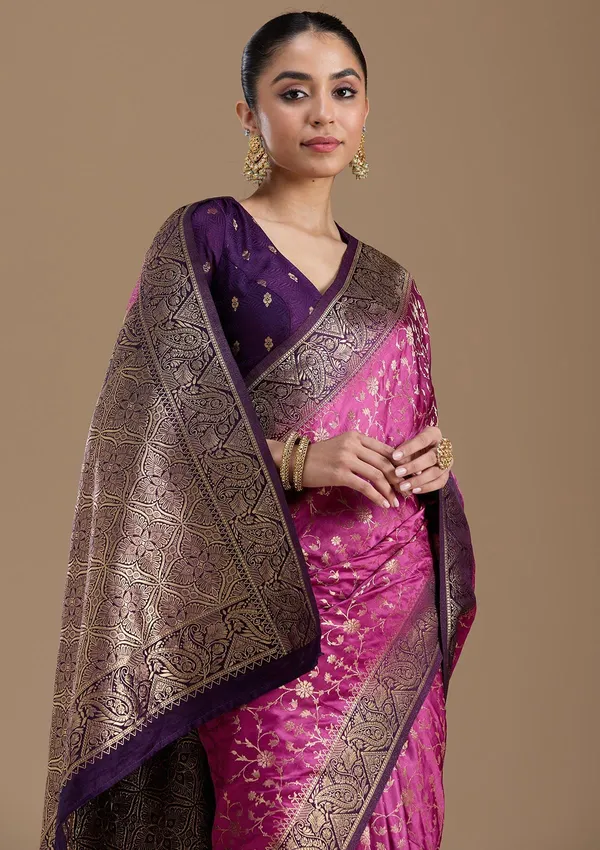 Lavender_Zariwork_Gold_Art_Silk_Silk_Saree