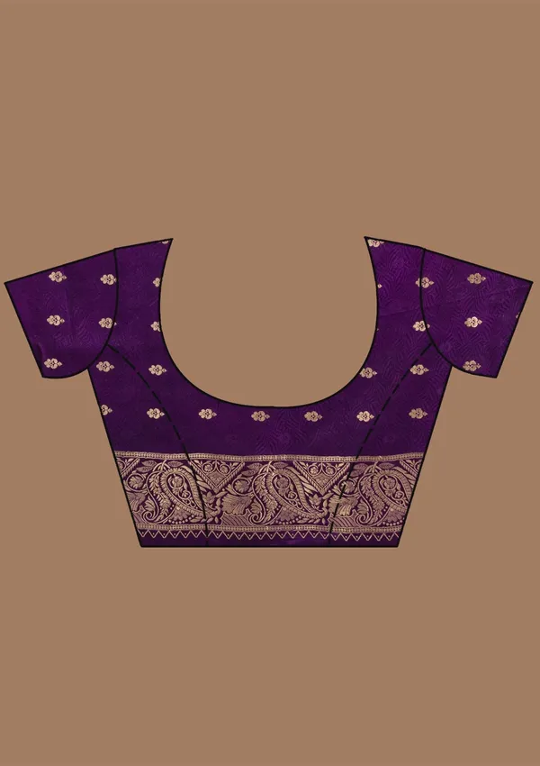Lavender_Zariwork_Gold_Art_Silk_Silk_Saree