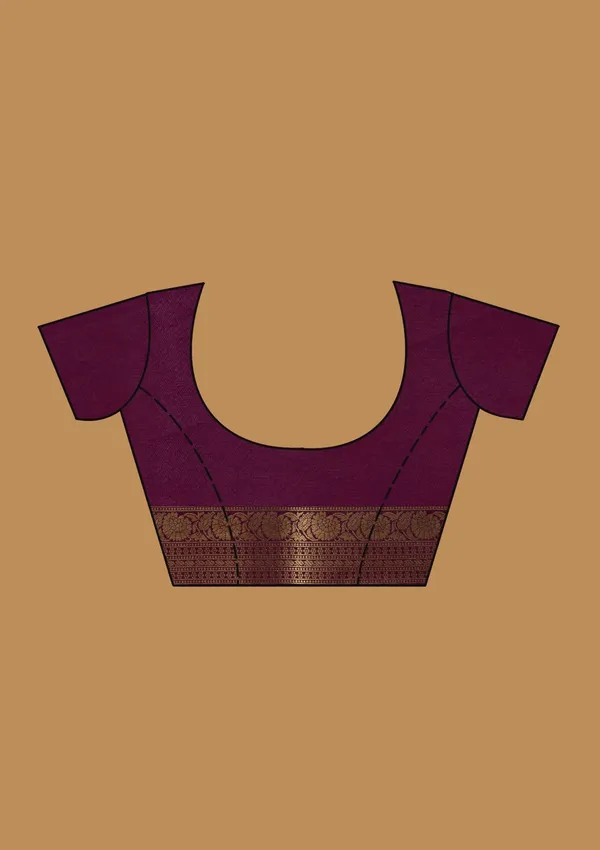 Wine_Zariwork_Gold_Art_Silk_Silk_Saree