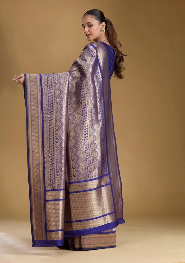 Royal_Blue_Zariwork_Gold_Art_Silk_Silk_Saree
