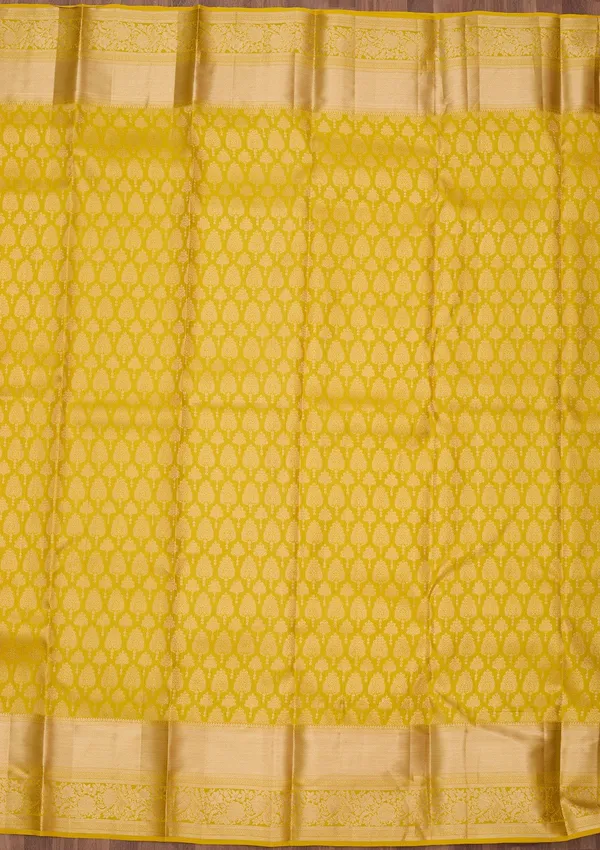 Yellow_Zariwork_Gold_Pure_Silk_Silk_Saree
