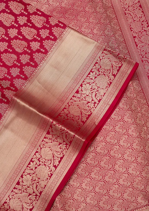 Rani_Pink_Zariwork_Gold_Pure_Silk_Silk_Saree