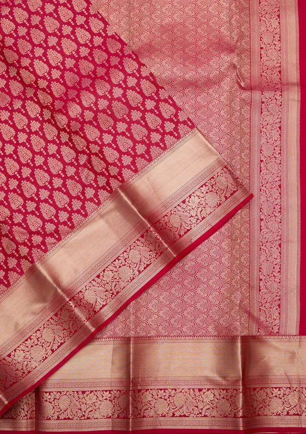 Rani_Pink_Zariwork_Gold_Pure_Silk_Silk_Saree