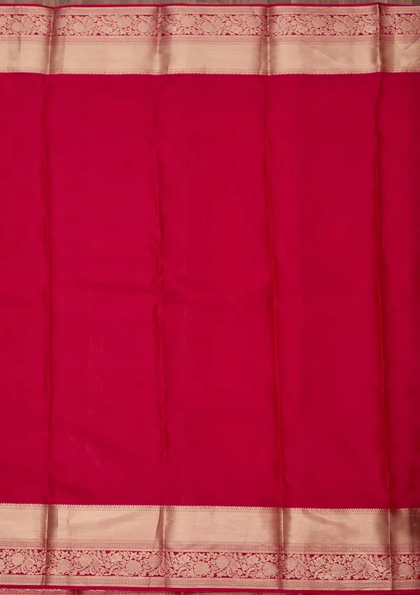 Rani_Pink_Zariwork_Gold_Pure_Silk_Silk_Saree