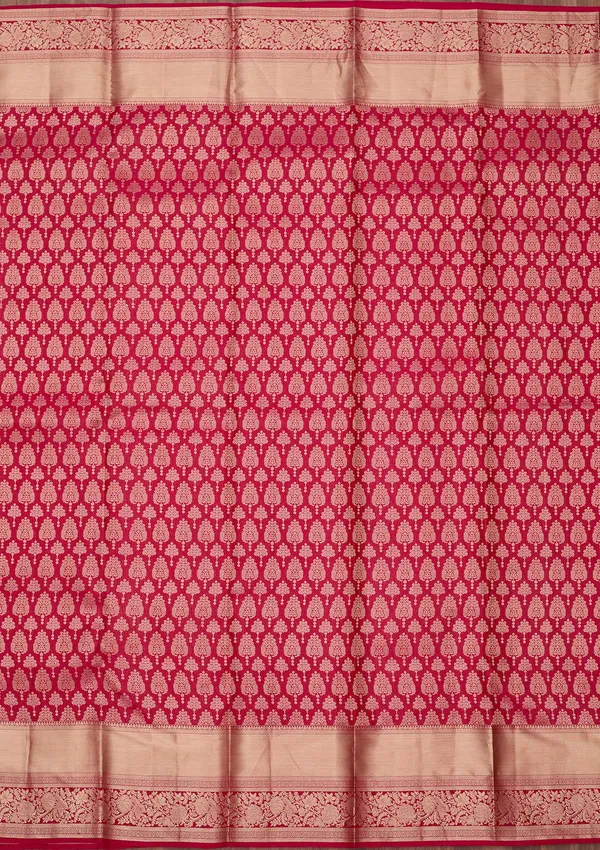 Rani_Pink_Zariwork_Gold_Pure_Silk_Silk_Saree