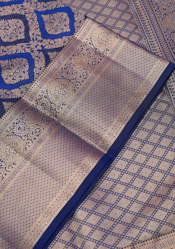 Royal_Blue_Zariwork_Gold_Pure_Silk_Silk_Saree