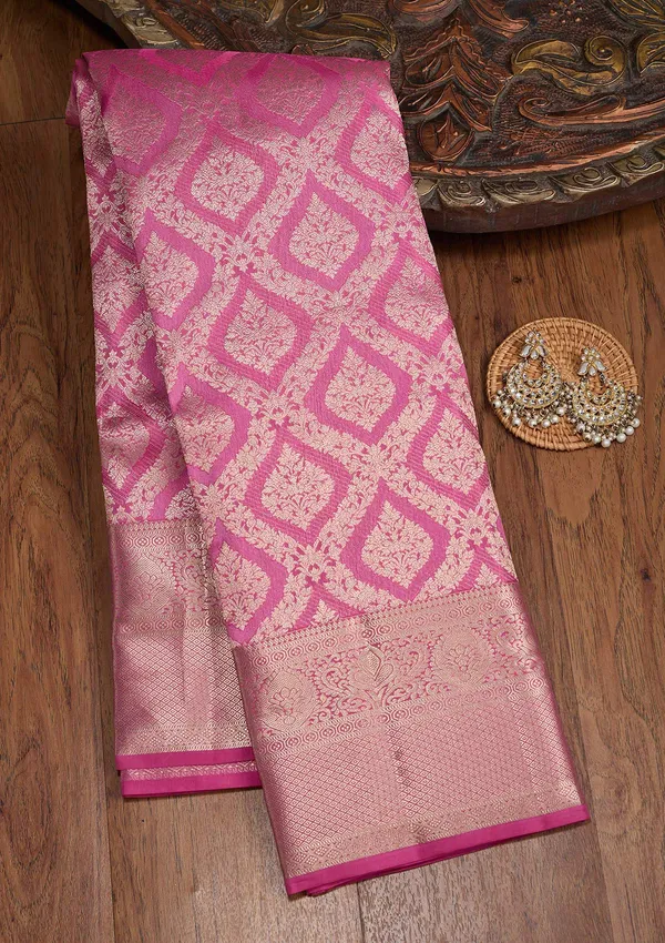 Pink_Zariwork_Gold_Pure_Silk_Silk_Saree