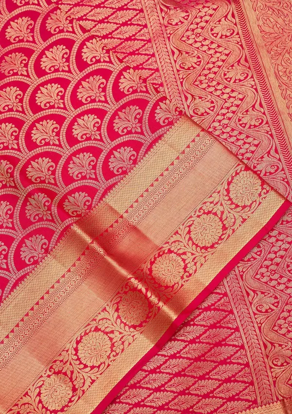 Rani_Pink_Zariwork_Gold_Pure_Silk_Silk_Saree