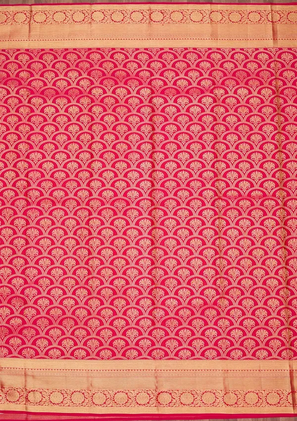 Rani_Pink_Zariwork_Gold_Pure_Silk_Silk_Saree