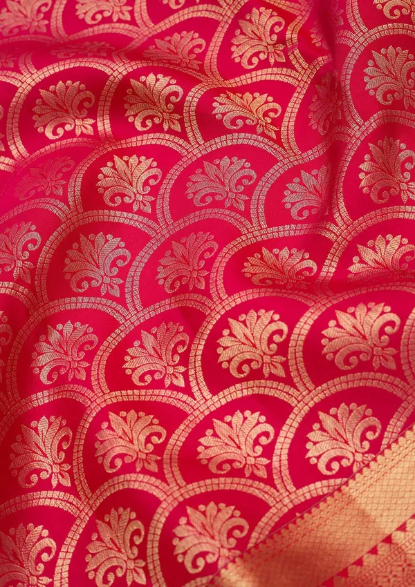 Rani_Pink_Zariwork_Gold_Pure_Silk_Silk_Saree