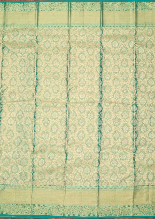 Rama_Green_Zariwork_Gold_Silk_Silk_Saree