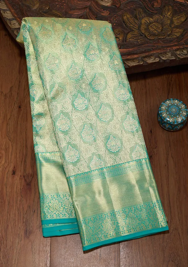 Rama_Green_Zariwork_Gold_Silk_Silk_Saree