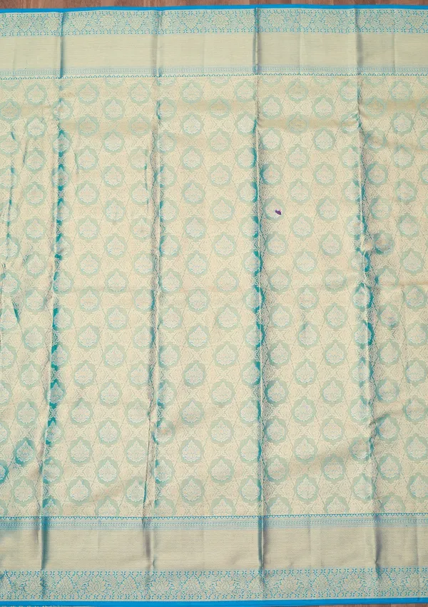 Blue_Zariwork_Gold_Silk_Silk_Saree