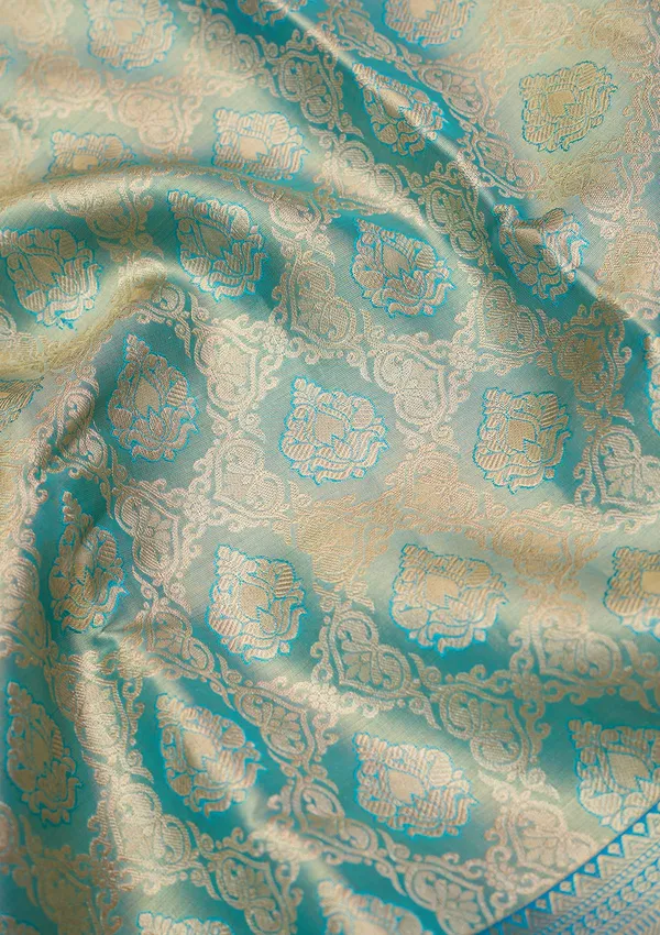 Blue_Zariwork_Gold_Silk_Silk_Saree