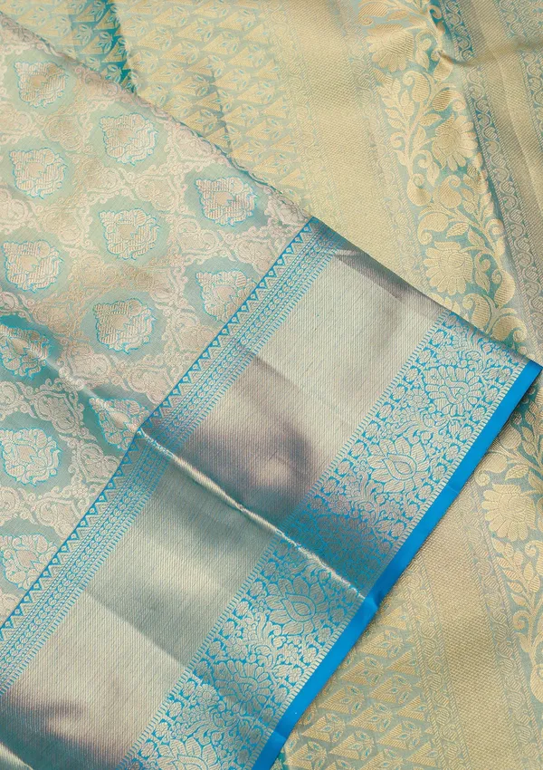 Blue_Zariwork_Gold_Silk_Silk_Saree