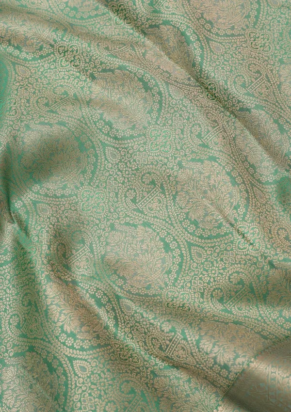 Sea_Green_Zariwork_Silver_Silk_Silk_Saree