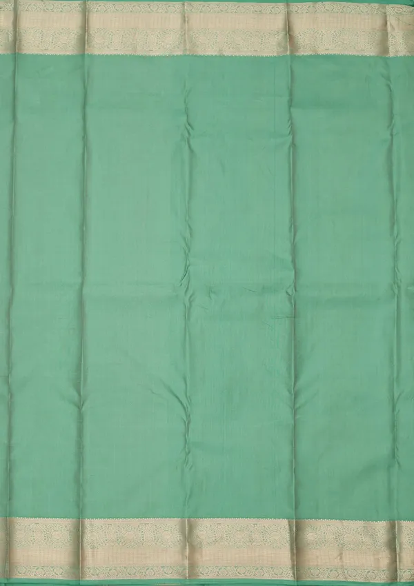 Sea_Green_Zariwork_Silver_Silk_Silk_Saree