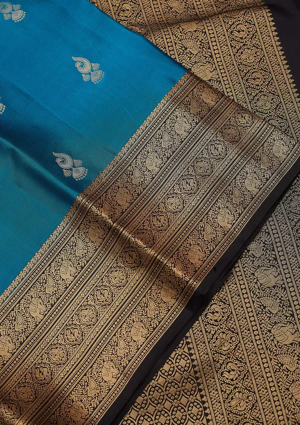 Blue_Zariwork_Gold_Silk_Silk_Saree