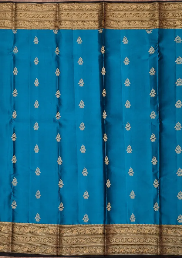 Blue_Zariwork_Gold_Silk_Silk_Saree