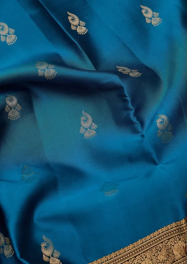 Blue_Zariwork_Gold_Silk_Silk_Saree