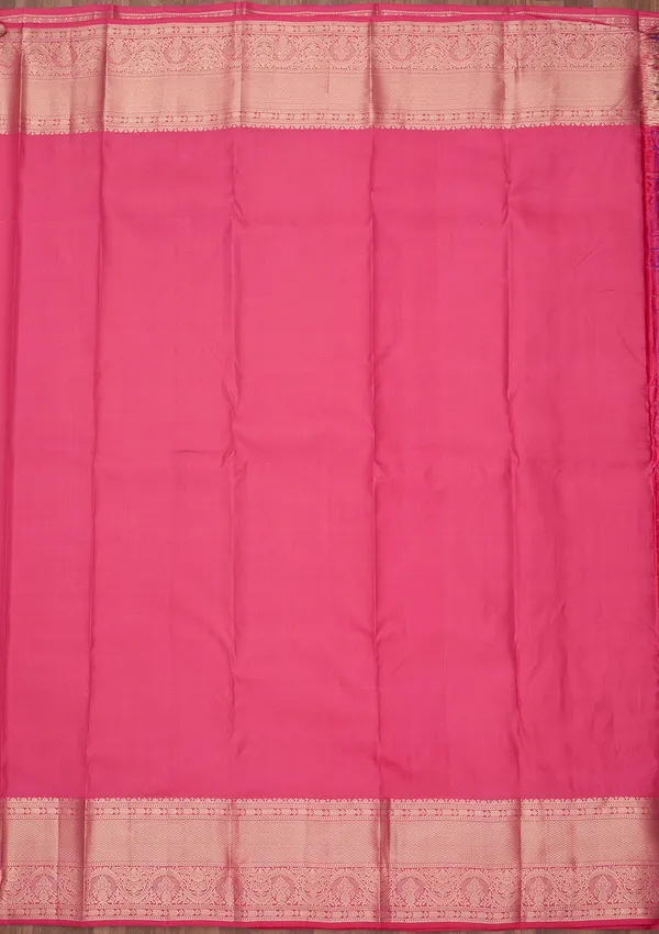 Pink_Zariwork_Silver_Silk_Silk_Saree