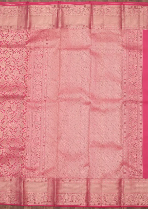 Pink_Zariwork_Silver_Silk_Silk_Saree