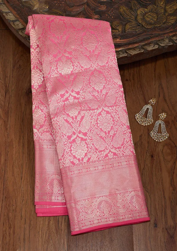 Pink_Zariwork_Silver_Silk_Silk_Saree