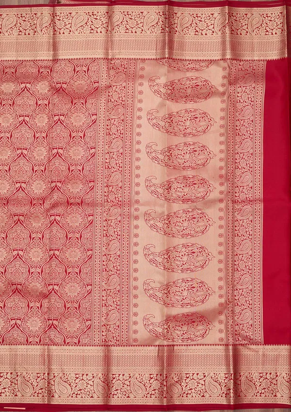 Maroon_Zariwork_Gold_Silk_Silk_Saree