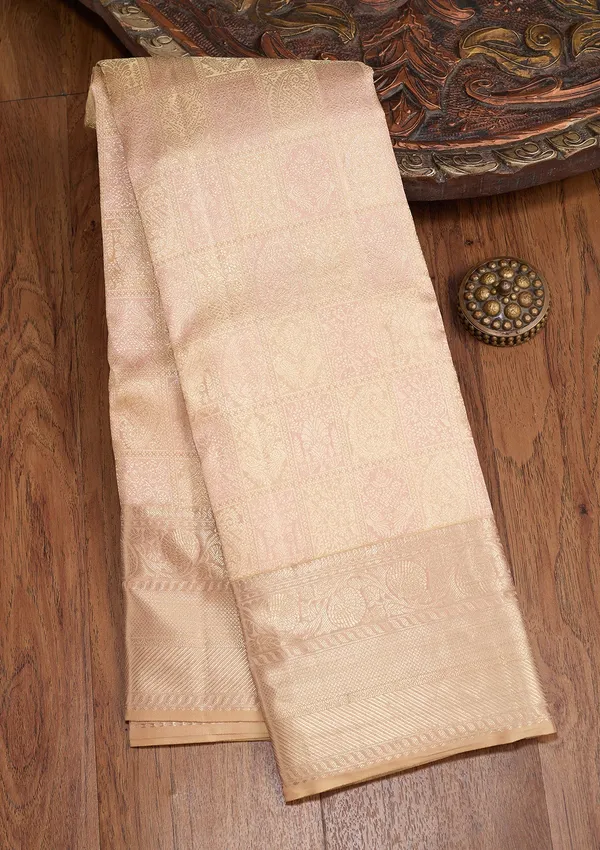 Beige_Zariwork_Silver_Silk_Silk_Saree