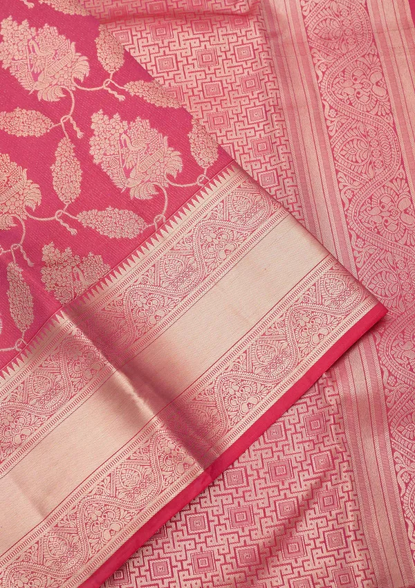 Pink_Zariwork_Gold_Silk_Silk_Saree