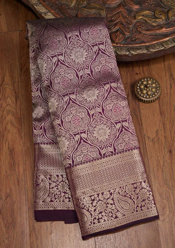 Purple_Zariwork_Silver_Silk_Silk_Saree