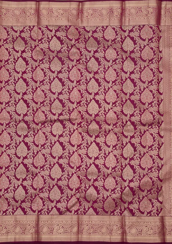 Wine_Zariwork_Silver_Silk_Silk_Saree