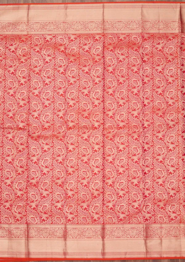 Orange_Zariwork_Gold_Silk_Silk_Saree