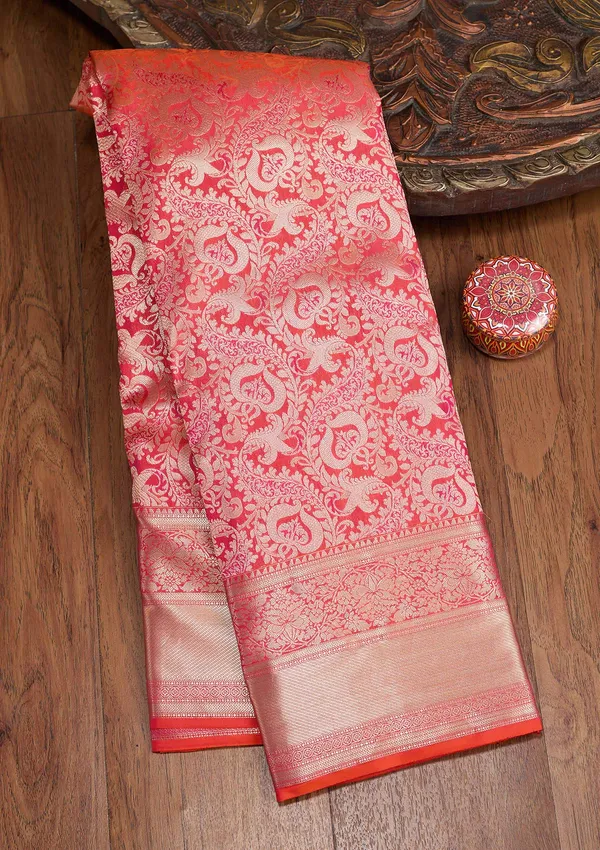Orange_Zariwork_Gold_Silk_Silk_Saree