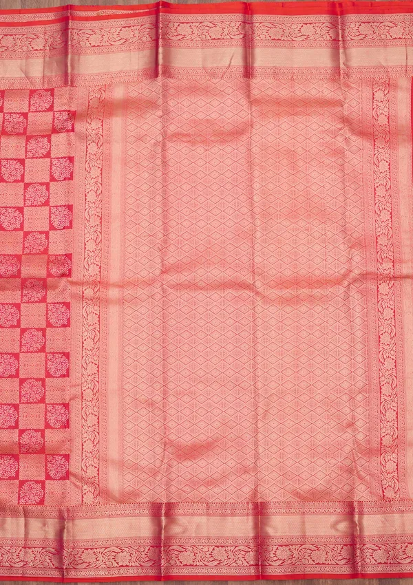 Orange_Zariwork_Gold_Silk_Silk_Saree