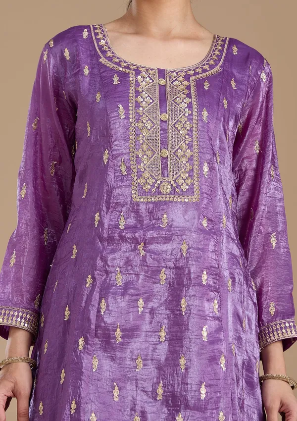 Purple_Zariwork_Gold_Soft_Raw_Silk_Readymade_Salwar_Suit