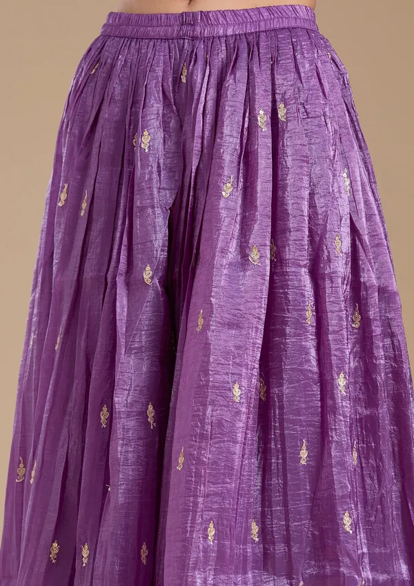 Purple_Zariwork_Gold_Soft_Raw_Silk_Readymade_Salwar_Suit