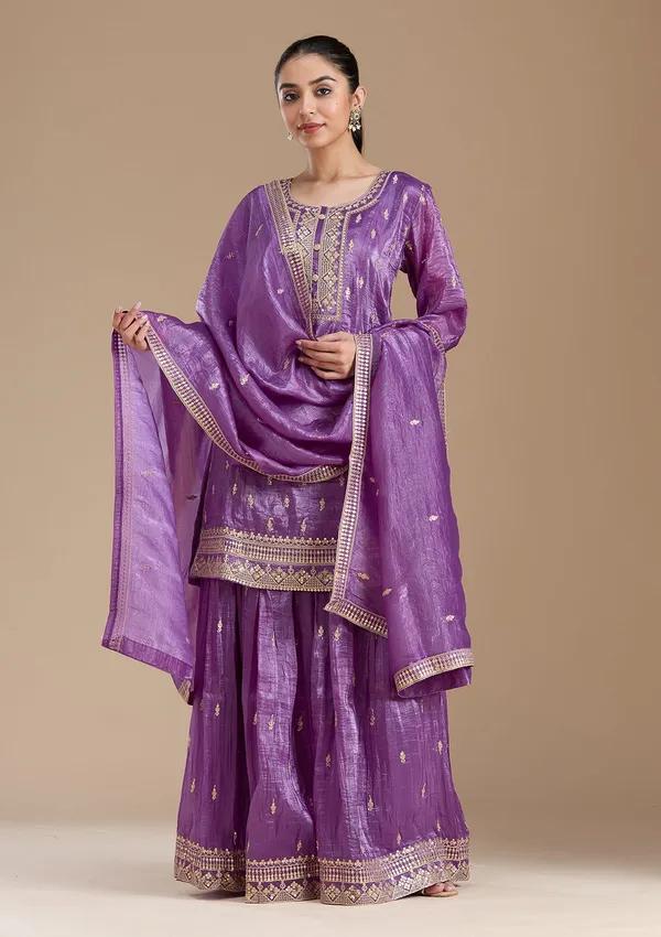 Purple_Zariwork_Gold_Soft_Raw_Silk_Readymade_Salwar_Suit