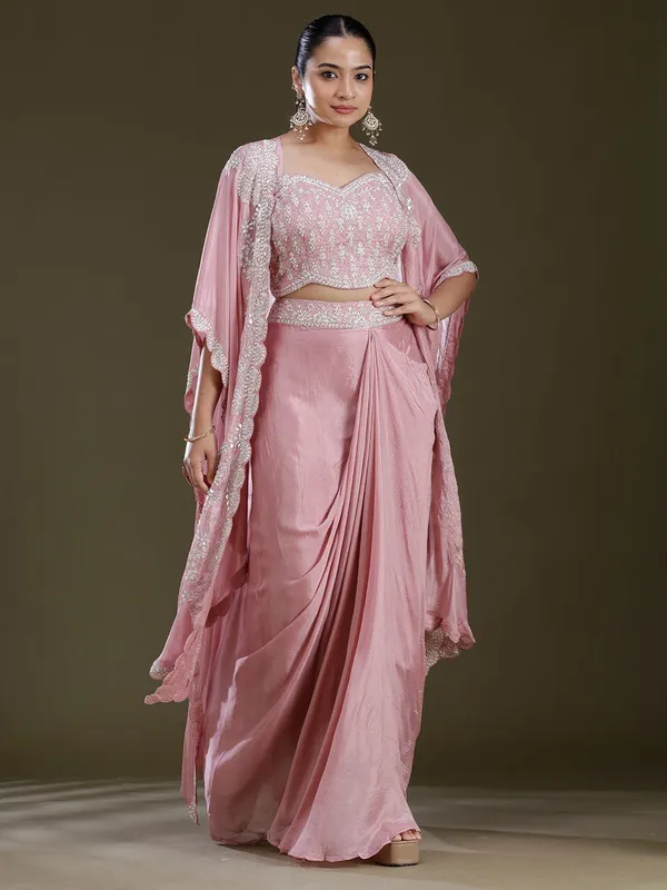 Pink_Cutdana_Tissue_Readymade_Salwar_Suit