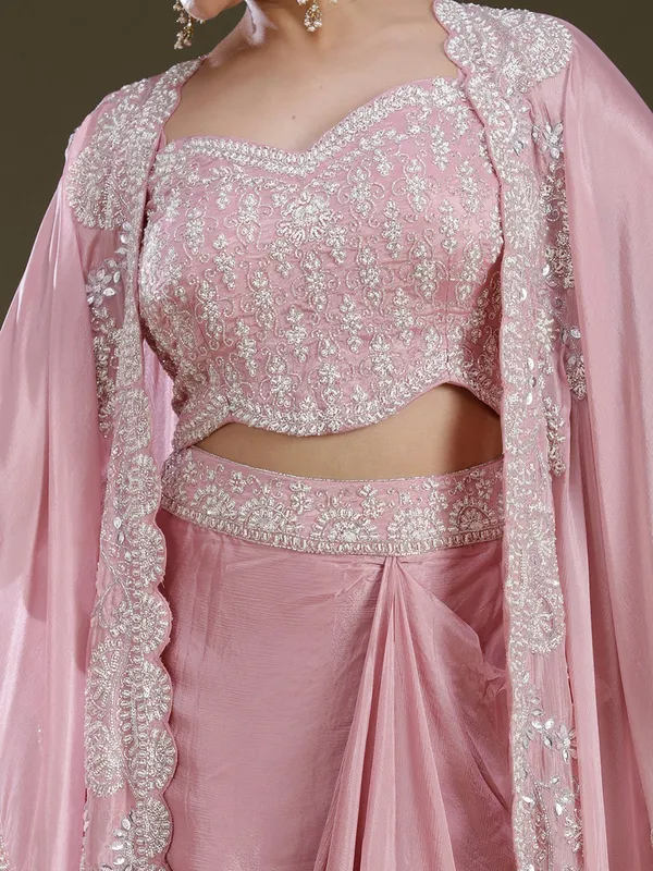 Pink_Cutdana_Tissue_Readymade_Salwar_Suit