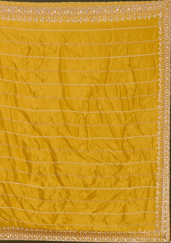 Mustard_Yellow_Sequins_Soft_Raw_Silk_Readymade_Salwar_Suit