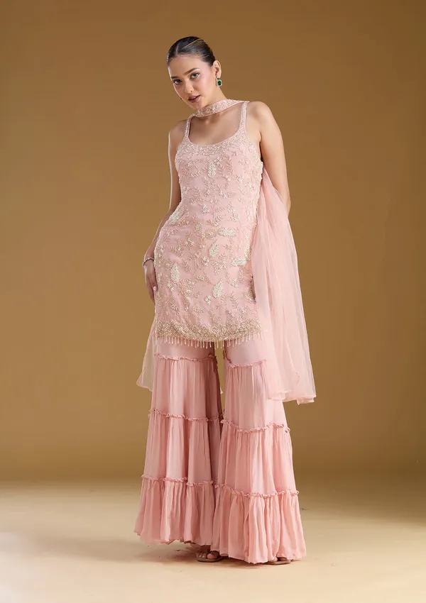 Pink_Threadwork_Crepe_Readymade_Salwar_Suit