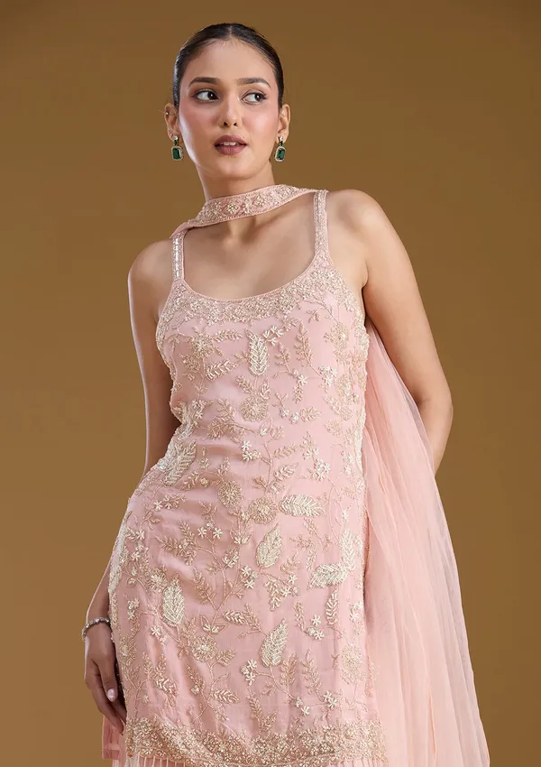 Pink_Threadwork_Crepe_Readymade_Salwar_Suit