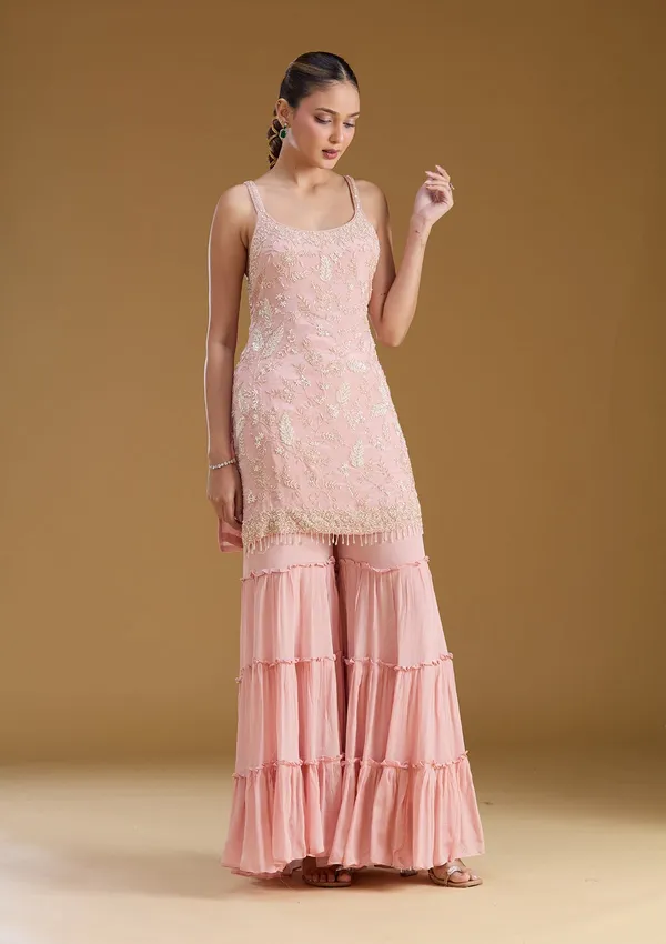 Pink_Threadwork_Crepe_Readymade_Salwar_Suit